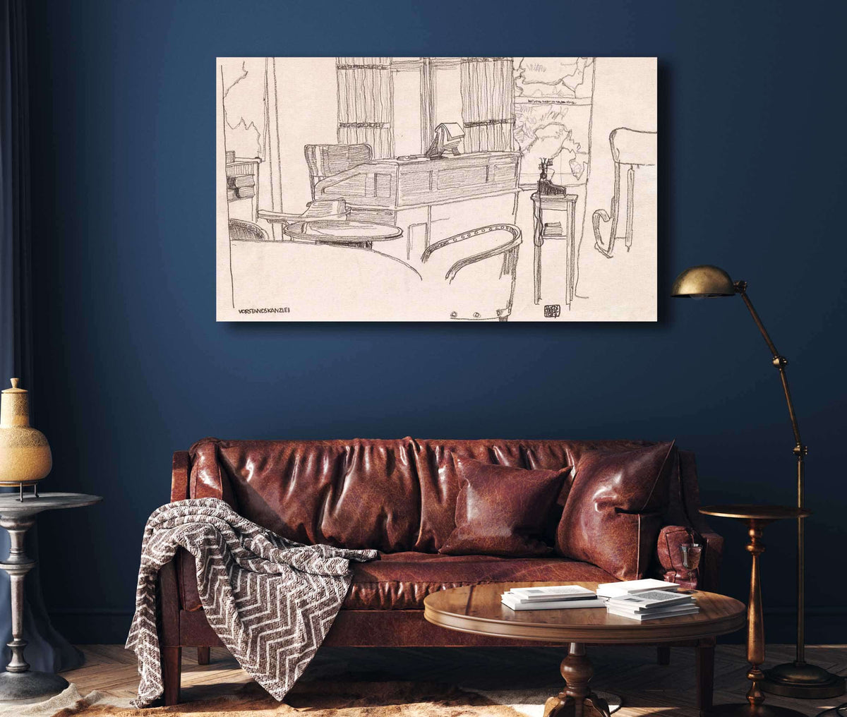 Vorstandskanzlei Der K U K Konsumanstalt Wien by Egon Schiele