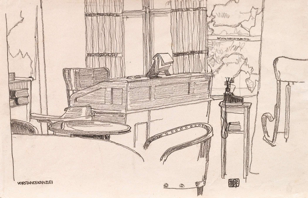 Vorstandskanzlei Der K U K Konsumanstalt Wien by Egon Schiele