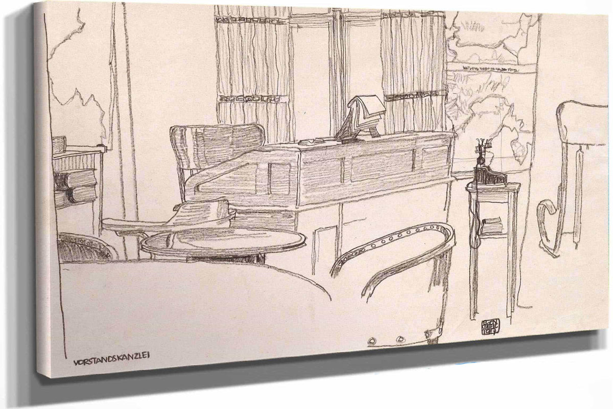 Vorstandskanzlei Der K U K Konsumanstalt Wien by Egon Schiele