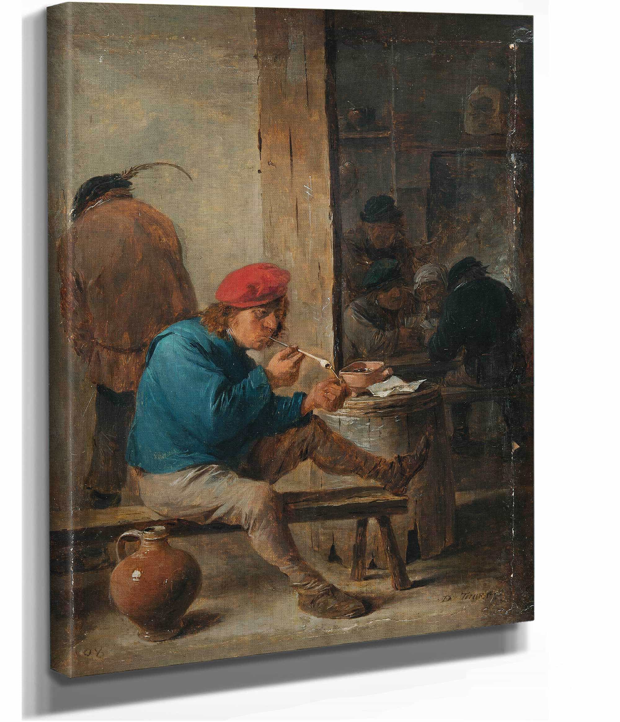Vtavern Scene With Smokers S by David Teniers The Younger