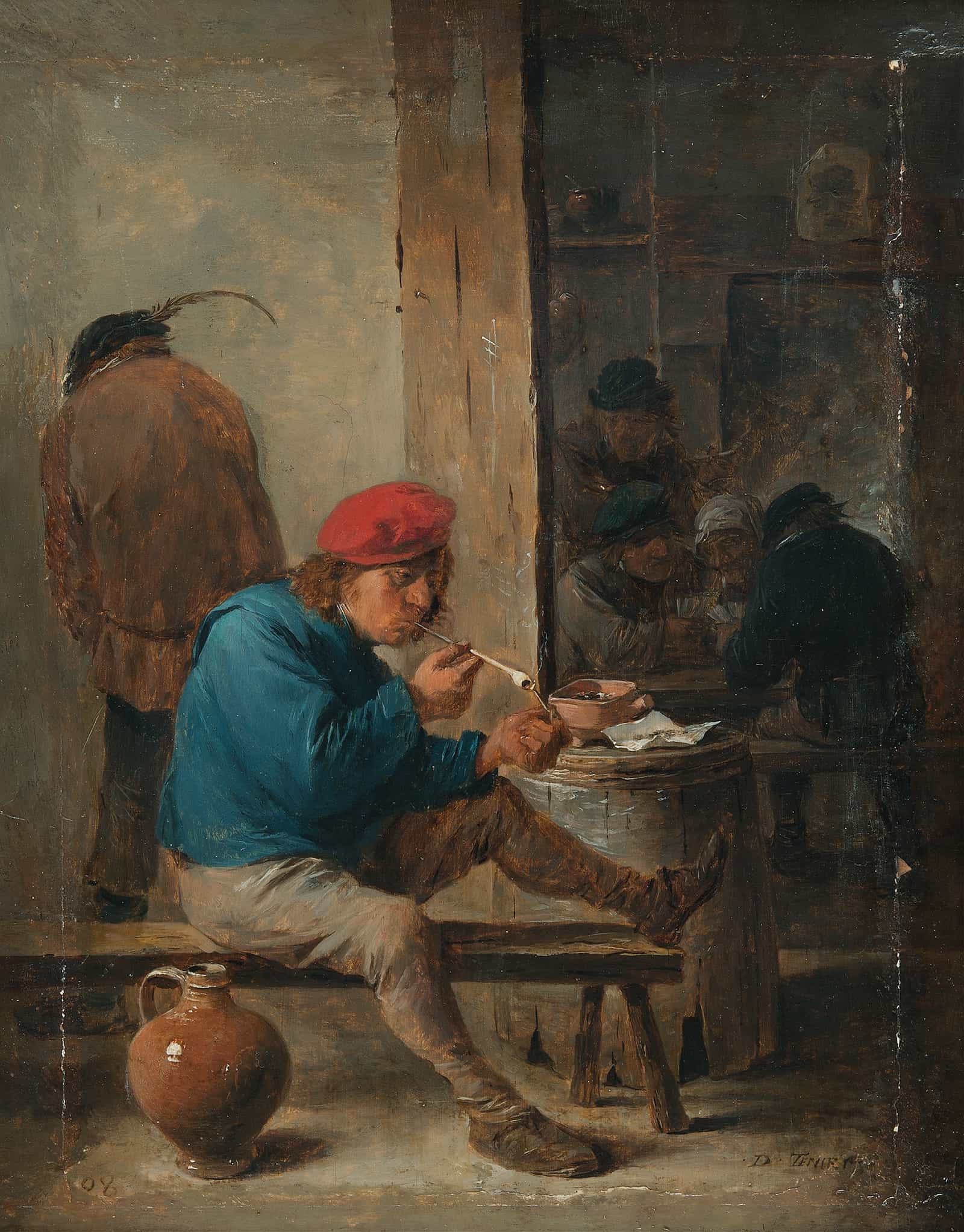 Vtavern Scene With Smokers S by David Teniers The Younger