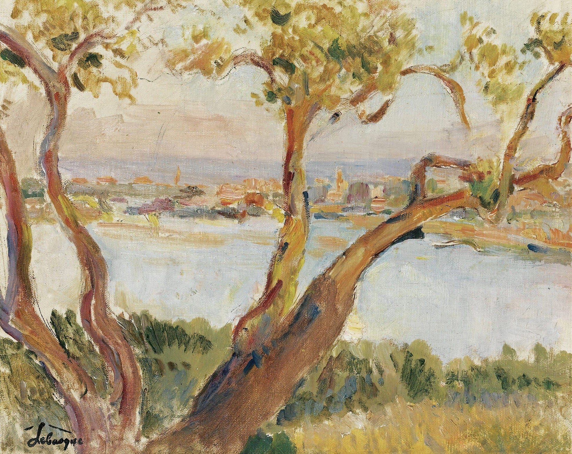 Vue Dantibes by Henri Lebasque