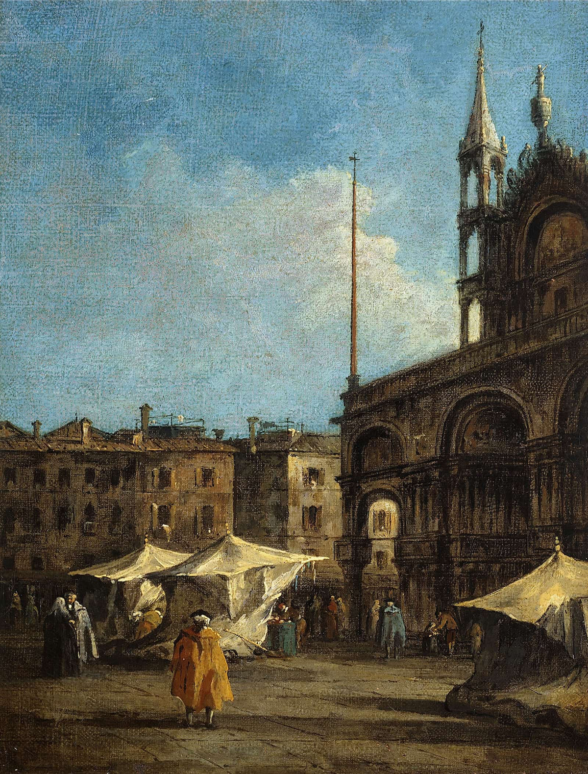 Vue De La Place Saint Marc A Venise by Francesco Guardi