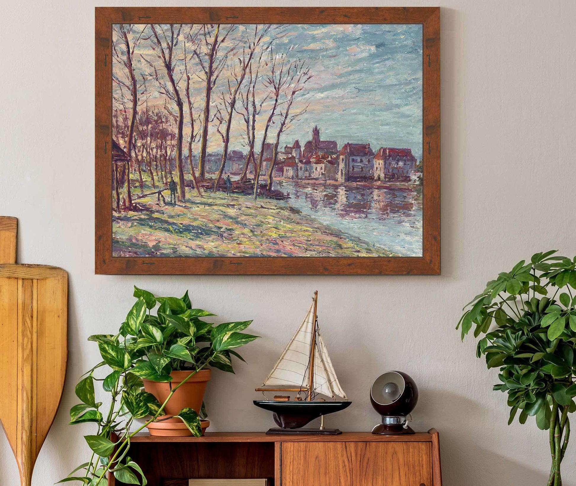 Vue De Moret by Alfred Sisley