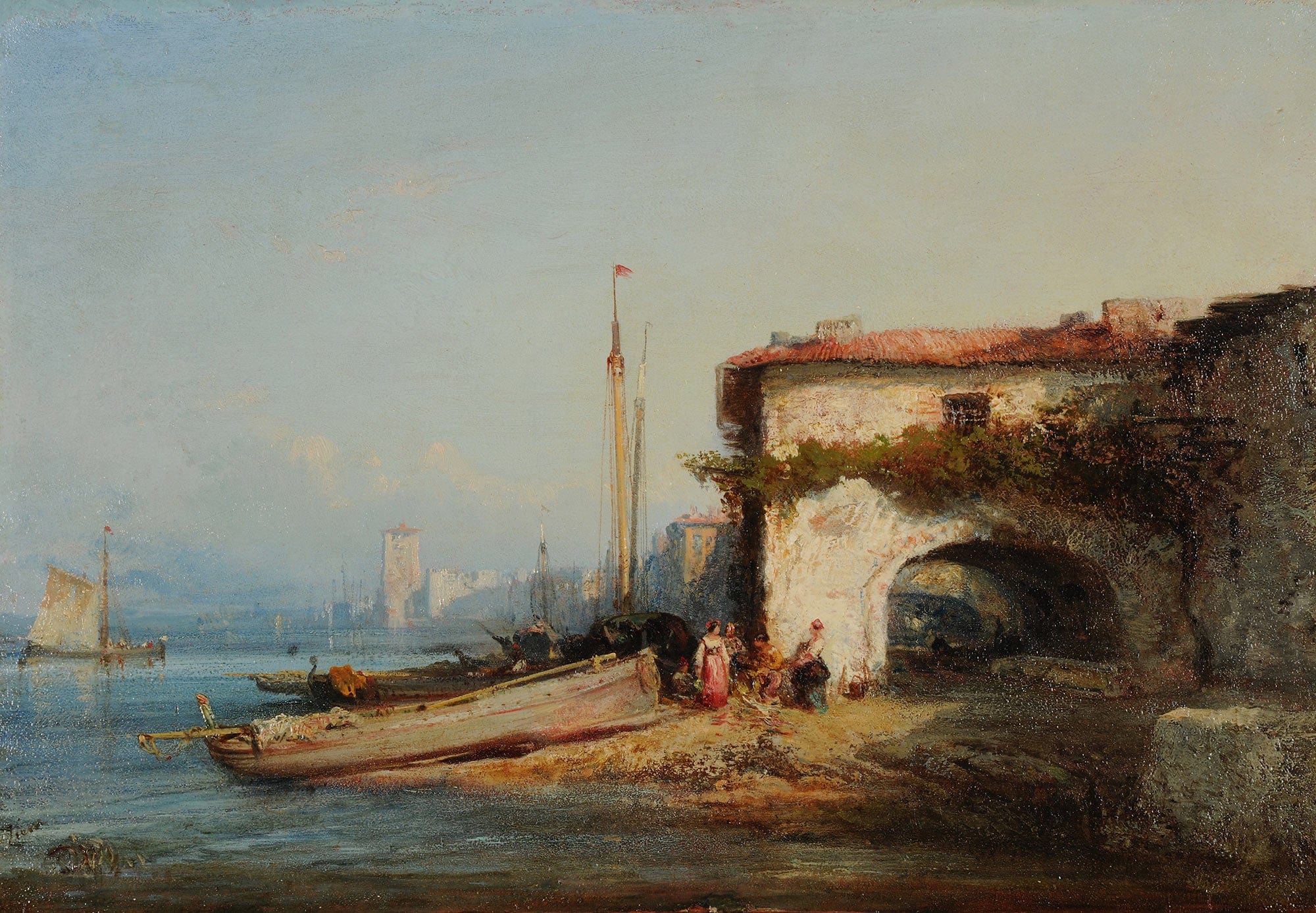 Vue Ditalie by Felix Ziem