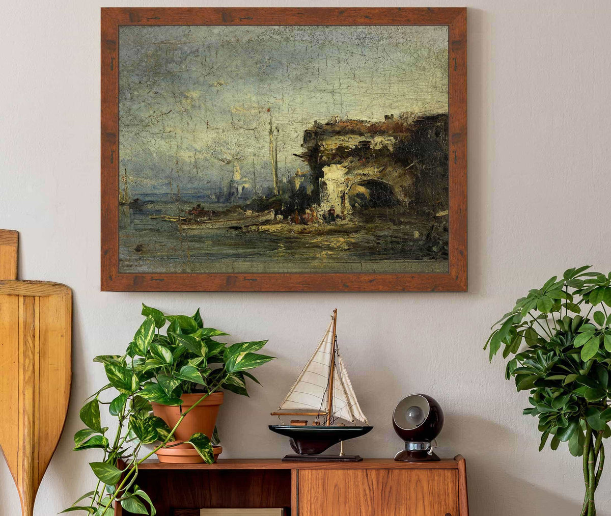 Vue Ditalie La Vieille Porte by Felix Ziem