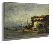 Vue Ditalie La Vieille Porte by Felix Ziem