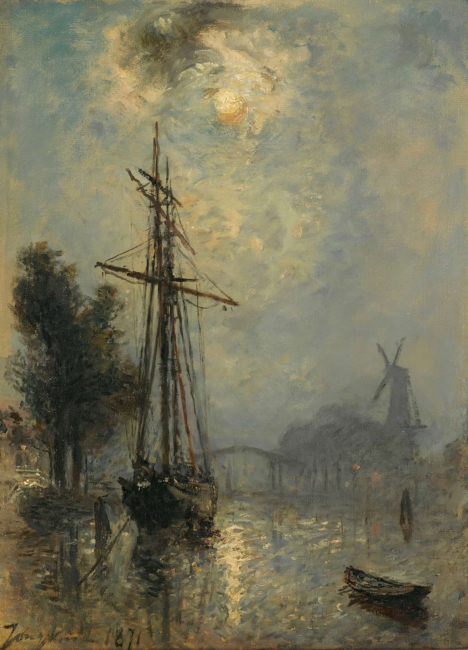 Vue Du Port Doverschie by Johan Barthold Jongkind
