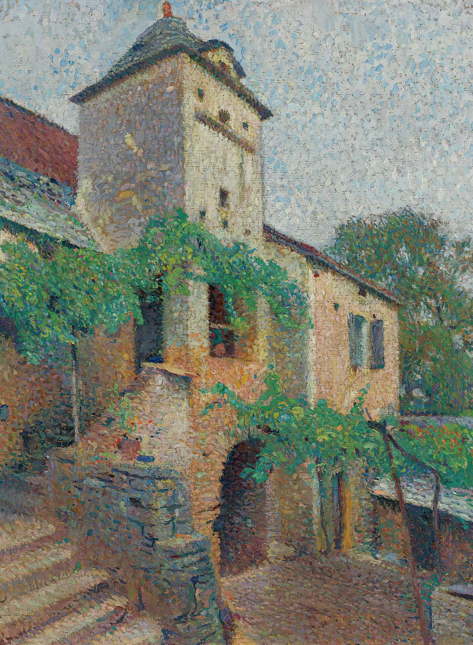 Vue Dune Ferme Avec Un Pigeonnier by Henri Martin