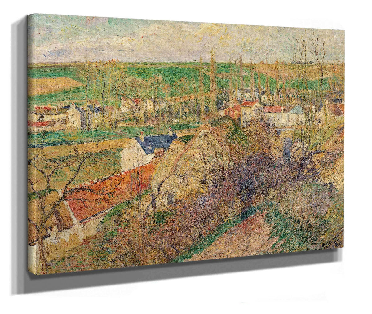 Vue Sur Le Village Dosny by Camille Pissarro