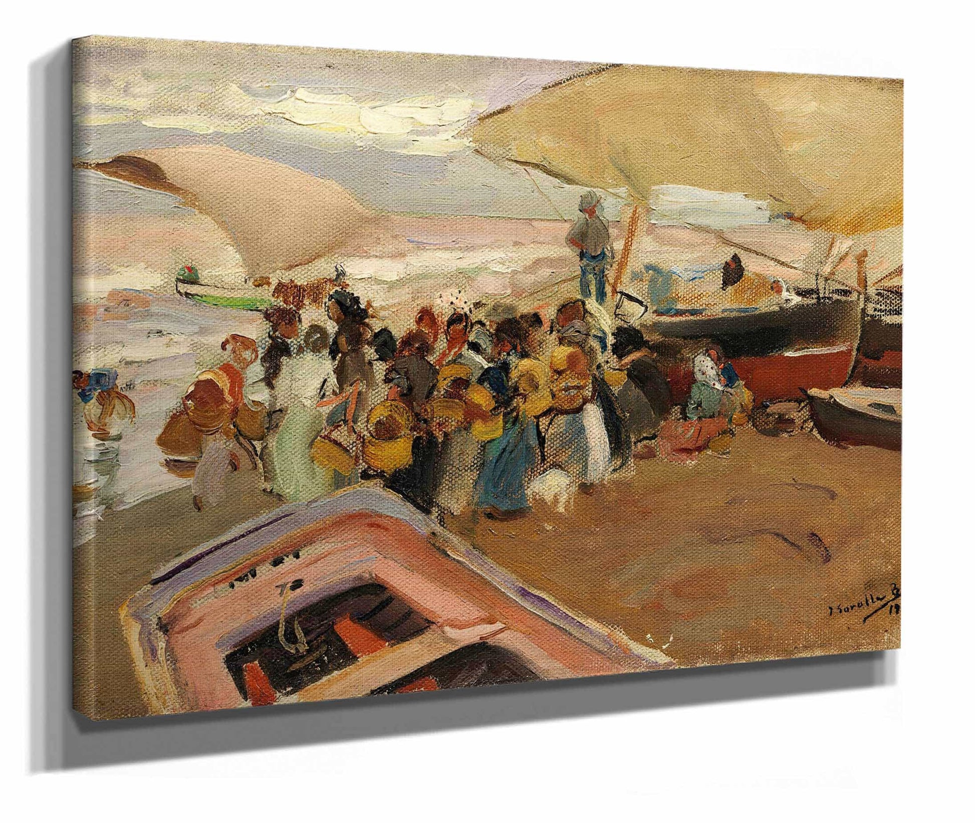 Vuelta De La Pesca Return Of The Catch by Joaquin Sorolla