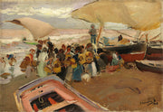 Vuelta De La Pesca Return Of The Catch by Joaquin Sorolla