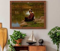 Waiting For A Bite Central Park by John George Brown