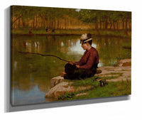 Waiting For A Bite Central Park by John George Brown