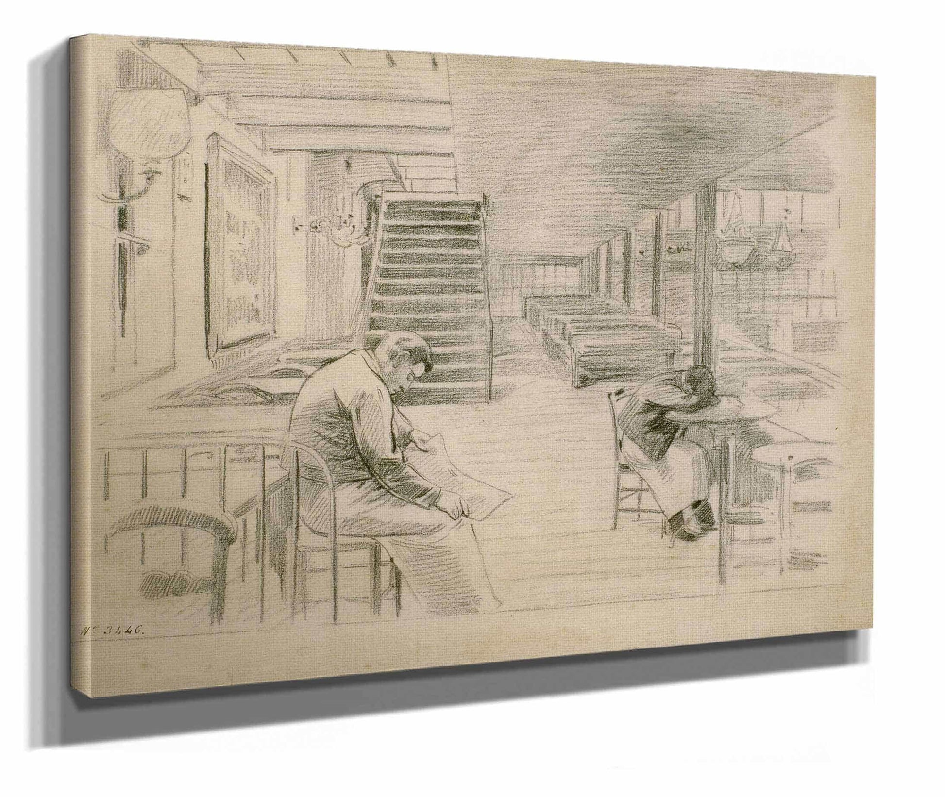 Waiting For Customers by Santiago Rusinol