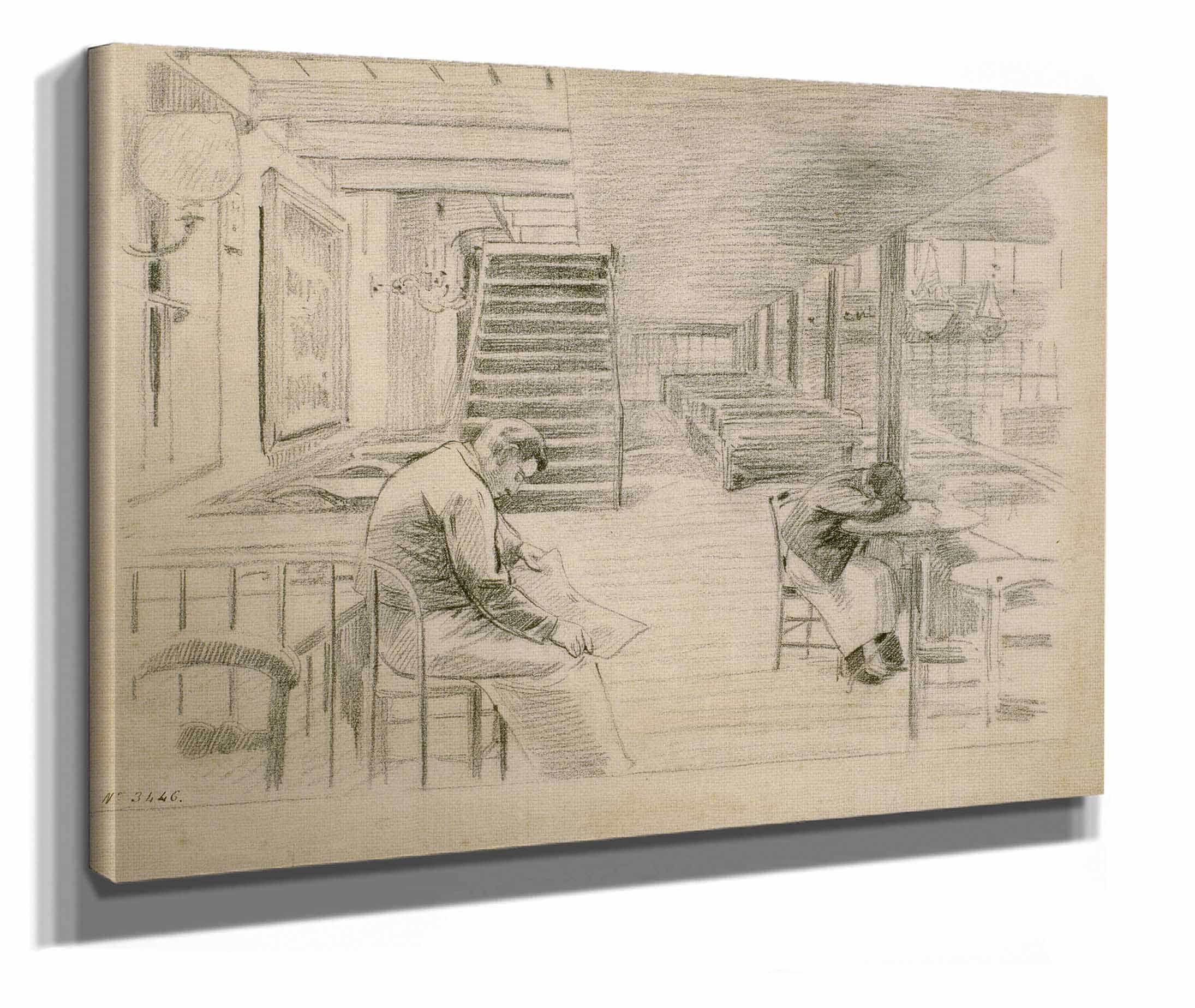 Waiting For Customers by Santiago Rusinol