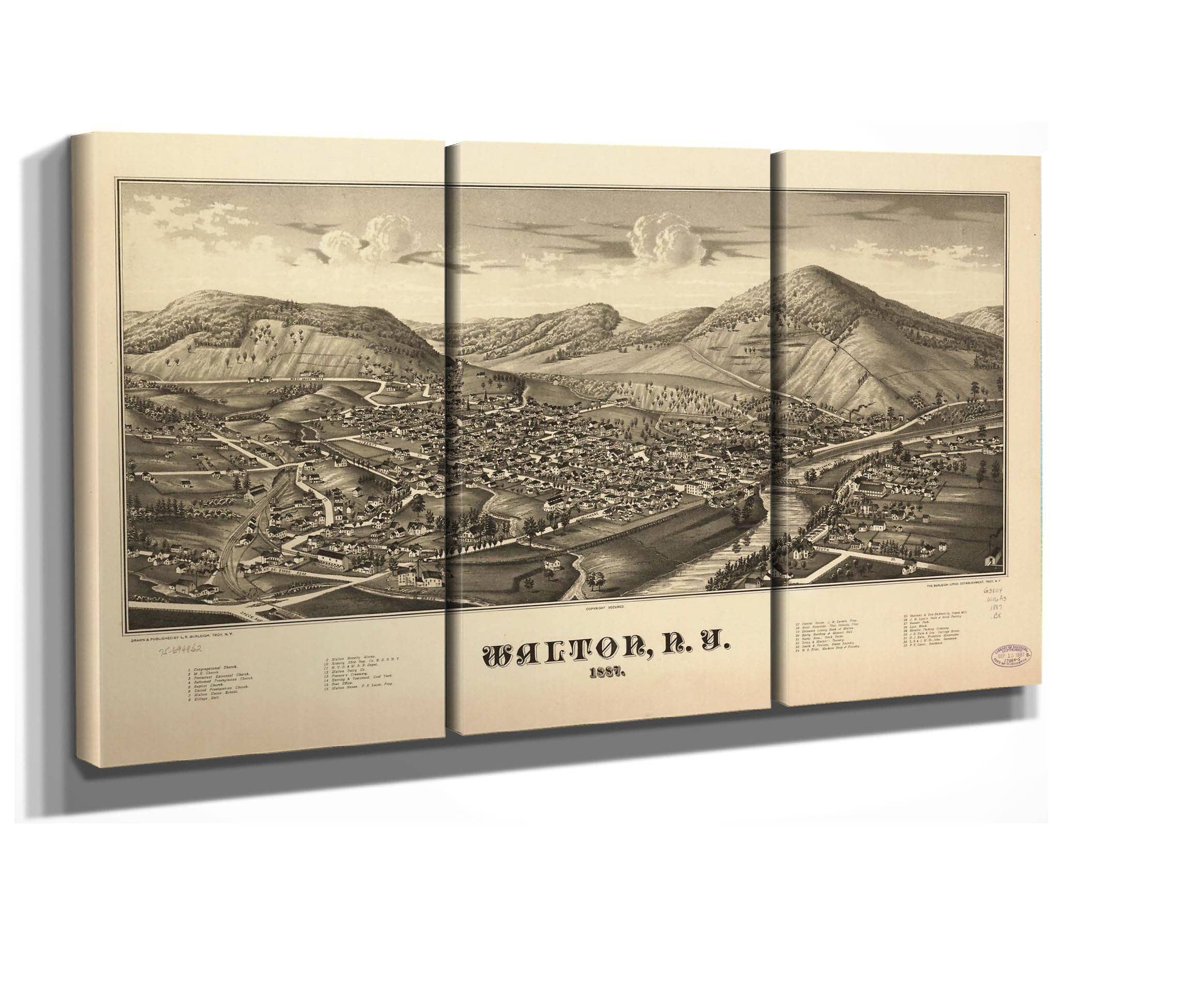 Walton Ny 1887  State Of New York