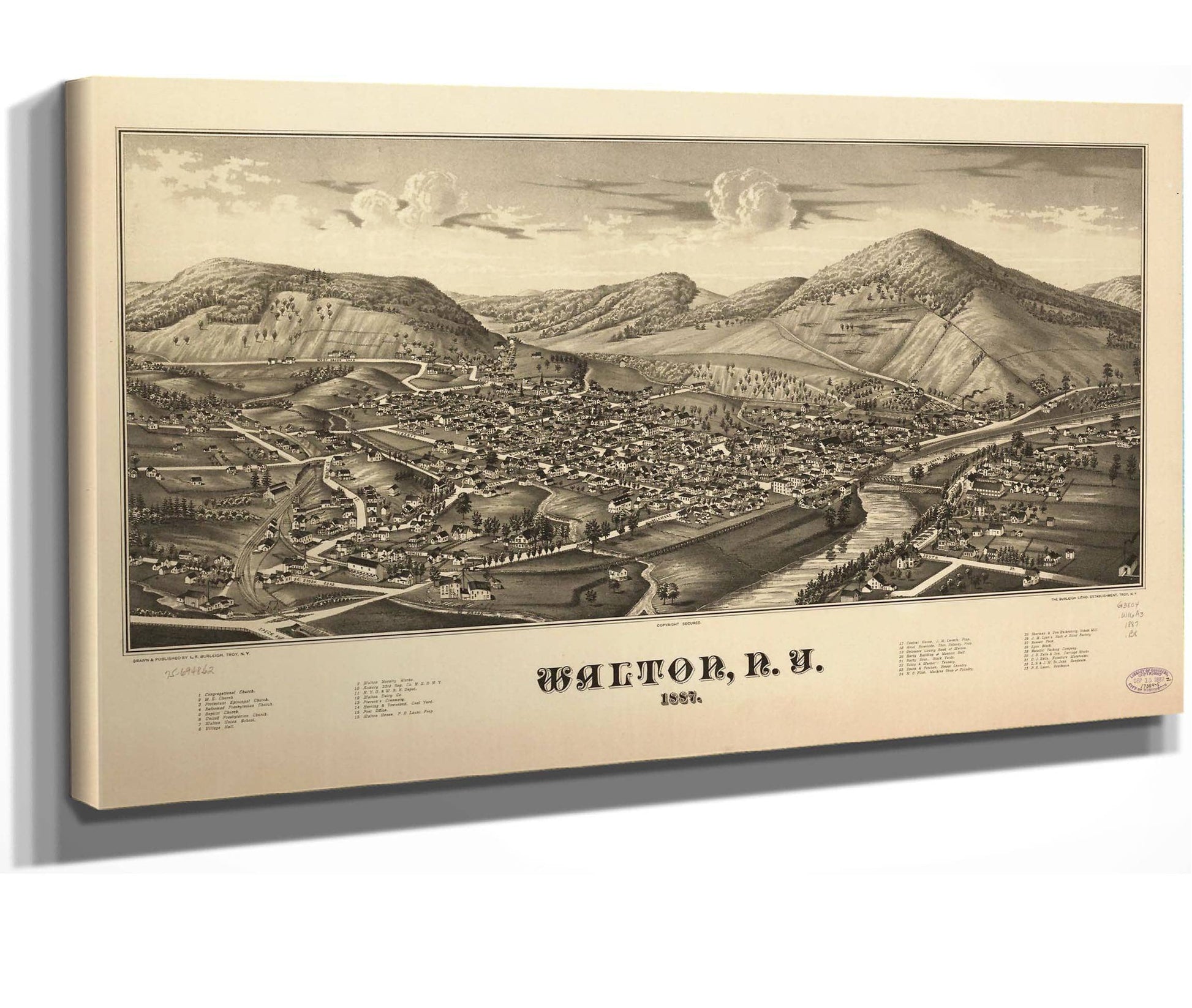 Walton Ny 1887  State Of New York