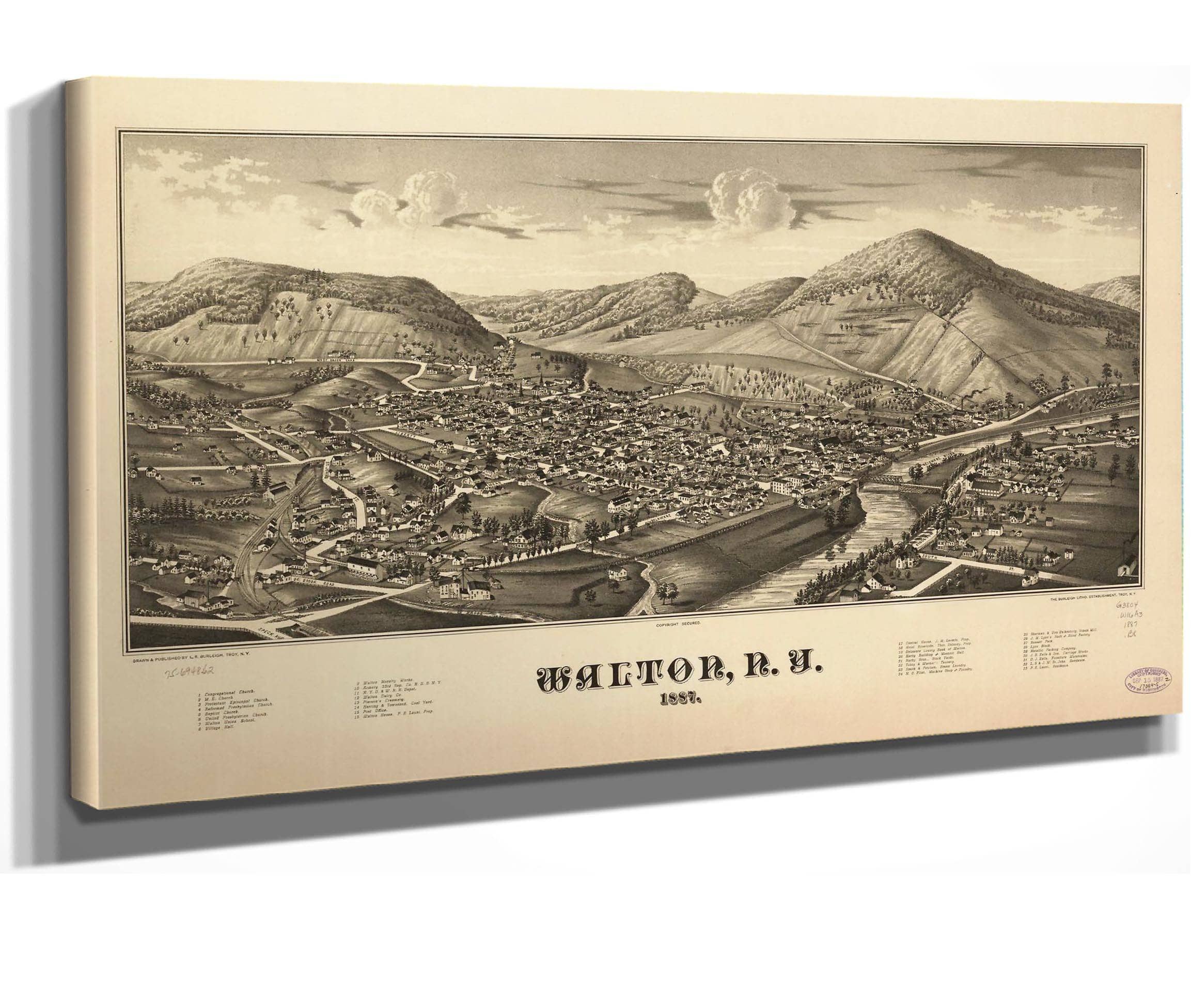 Walton Ny 1887  State Of New York