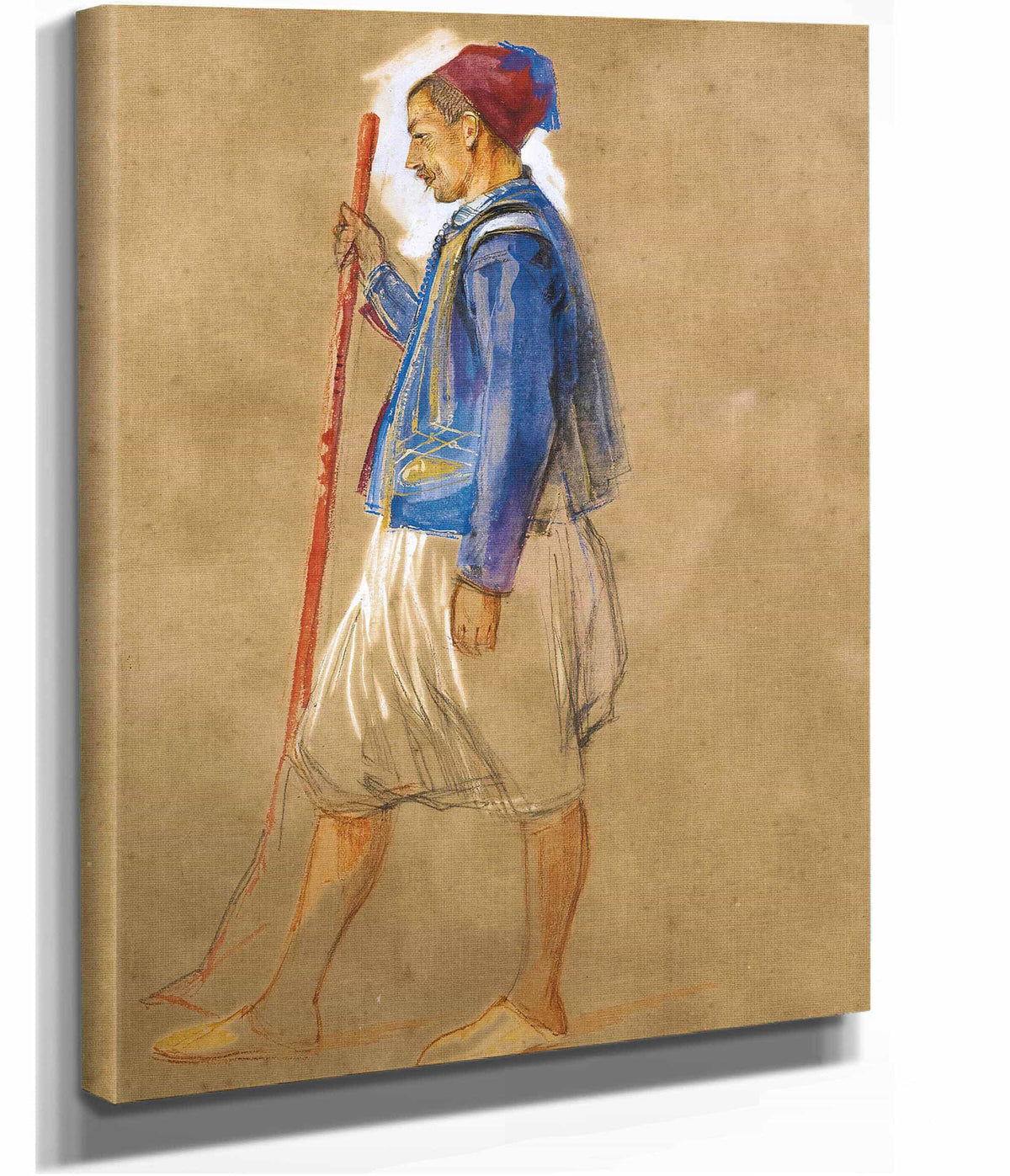Walton On Thames A Study Of A Greek Man by John Frederick Lewis