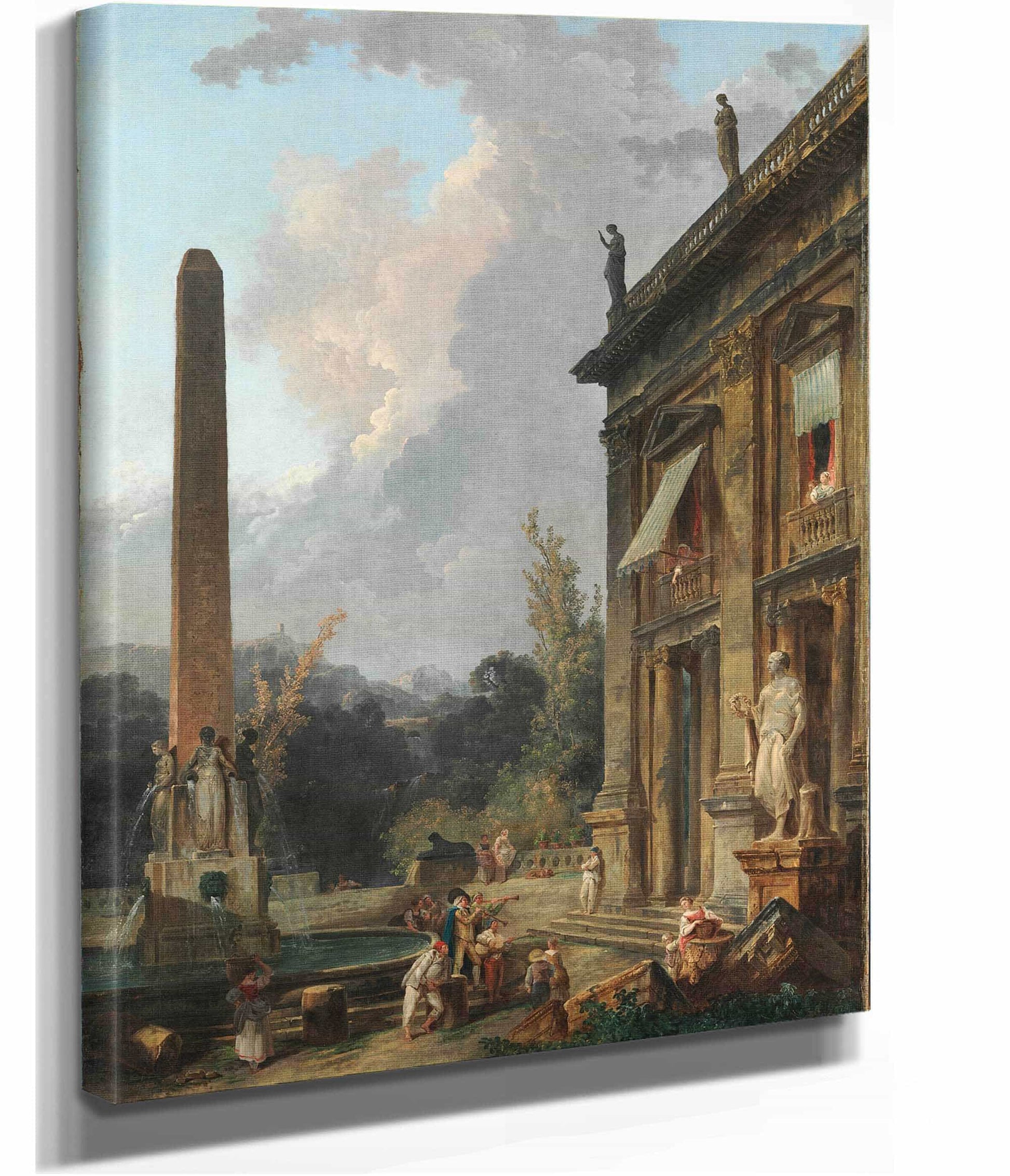 Wandering Minstrels by Hubert Robert