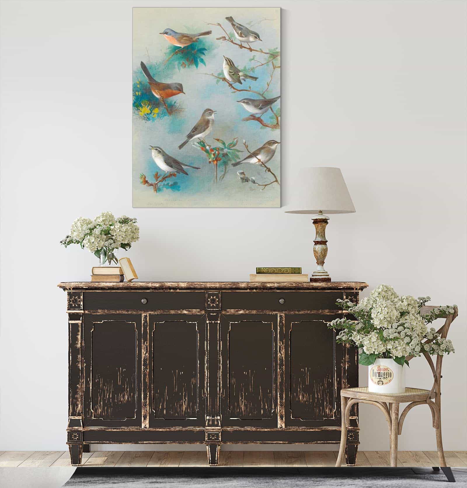 Warbler And Wrens by Archibald Thorburn