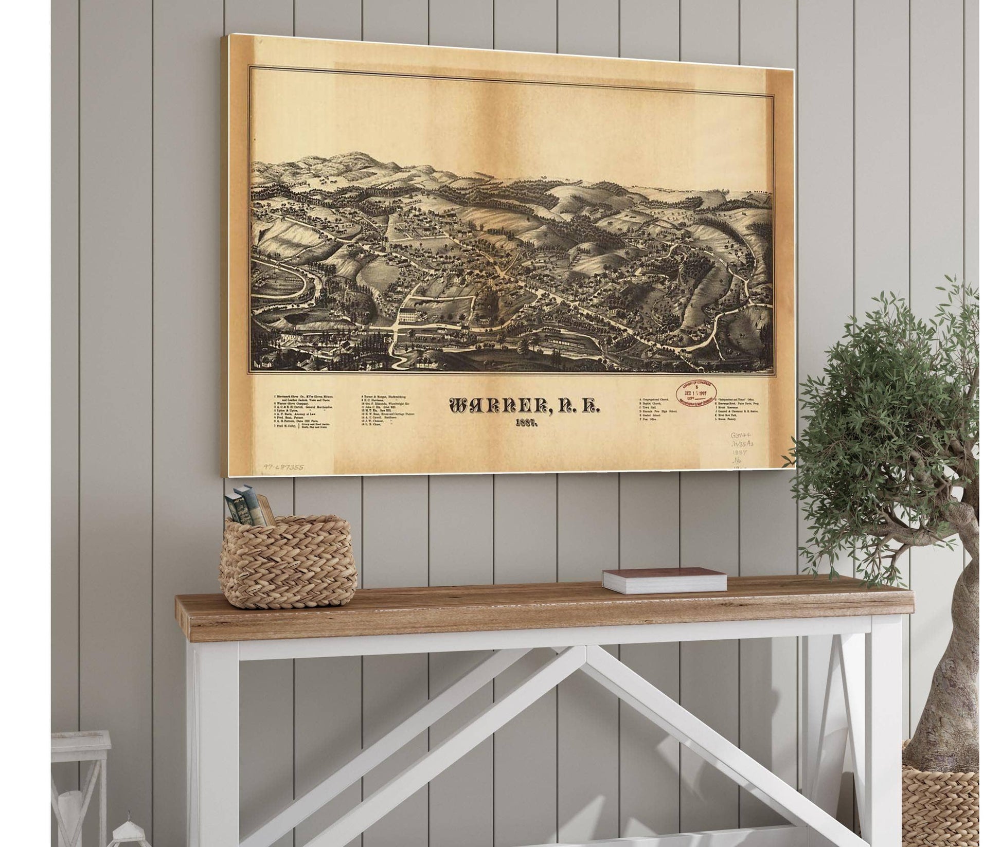 Warner Nh 1887  State Of New Hampshire