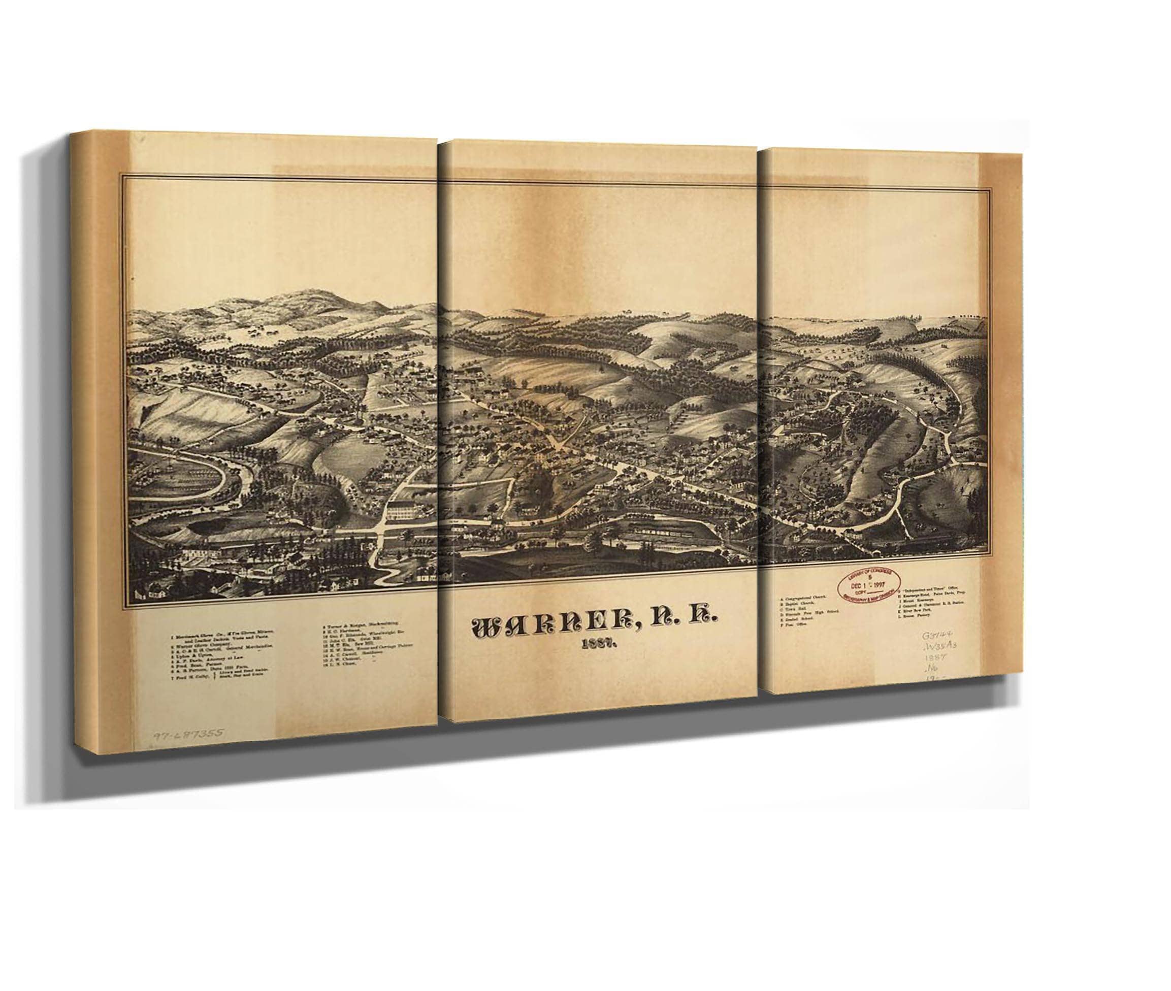 Warner Nh 1887  State Of New Hampshire