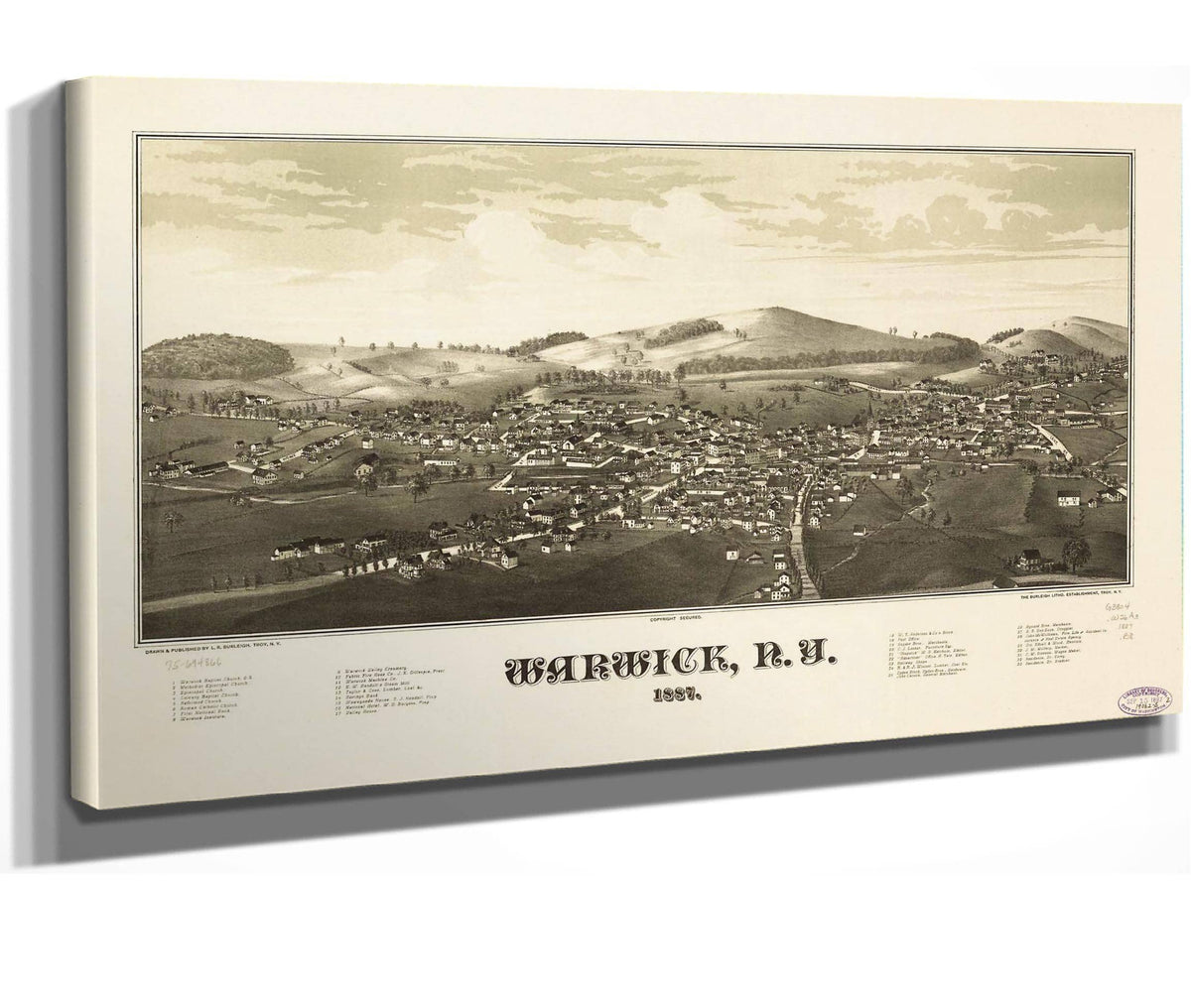 Warwick Ny 1887  State Of New York