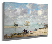 Washerwoman Near Trouville by Eugene Boudin