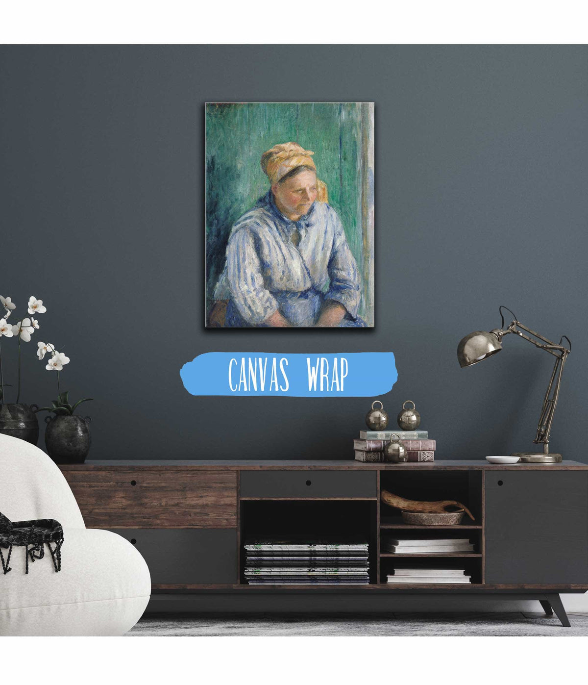 Washerwoman Study by Camille Pissarro