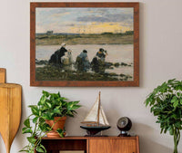 Washerwomen By The River by Eugene Boudin