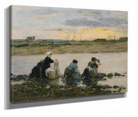 Washerwomen By The River by Eugene Boudin