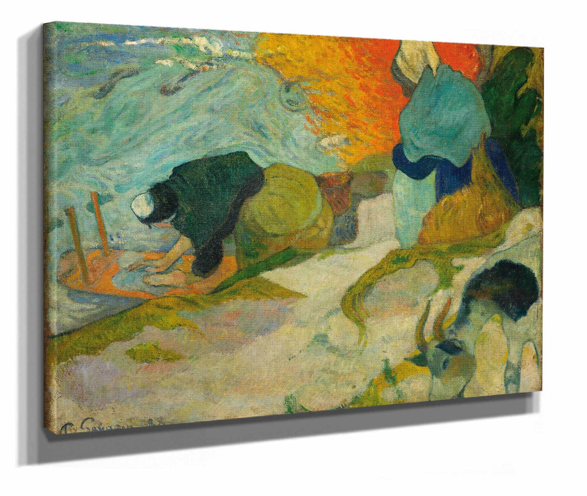 Washerwomen In Arles by Paul Gauguin