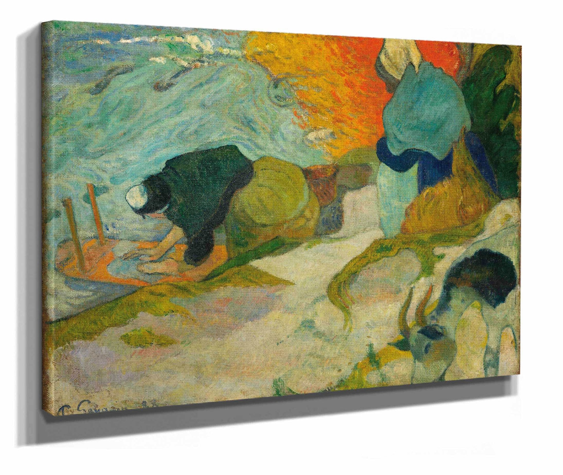 Washerwomen In Arles by Paul Gauguin
