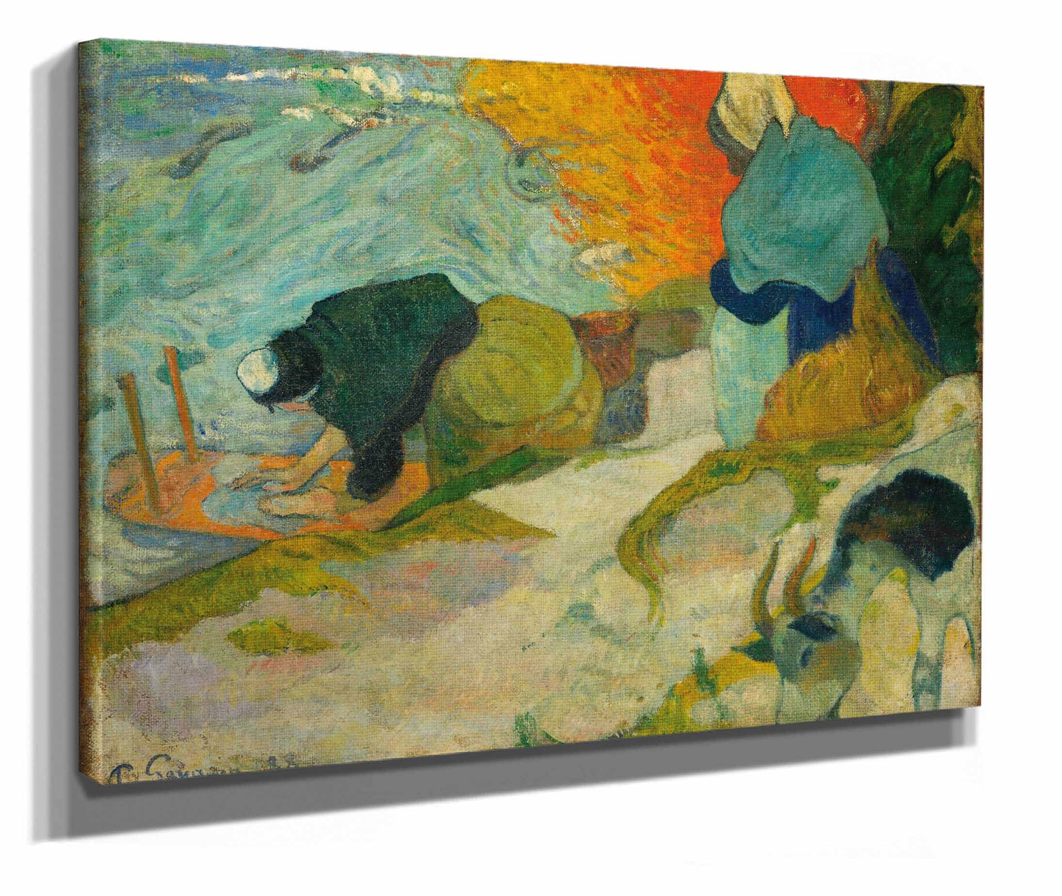 Washerwomen In Arles by Paul Gauguin
