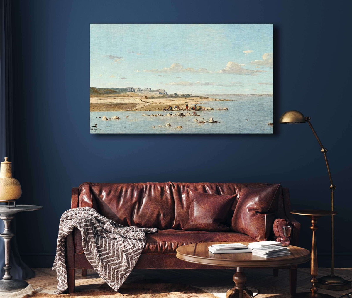 Washerwomen On The Banks Of The Durance by Paul Gauguin