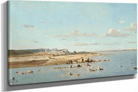 Washerwomen On The Banks Of The Durance by Paul Gauguin