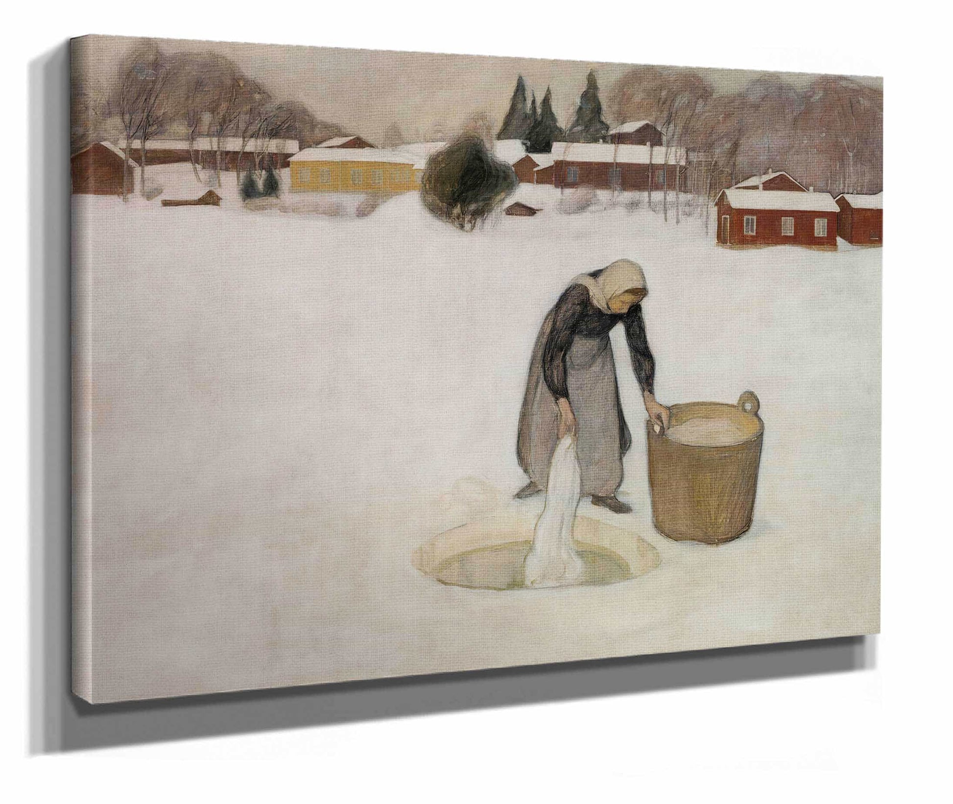 Washing On The Ice by Pekka Halonen
