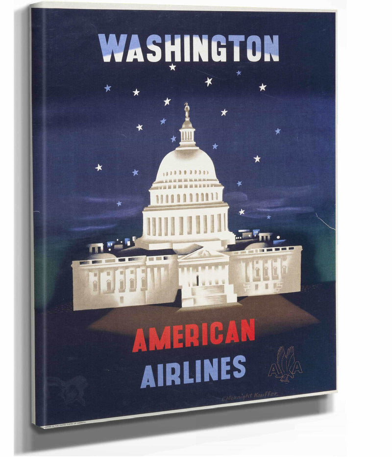Washington American Airlines by Edward Mcknight Kauffer