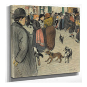 Watching The Crowd by Theophile Alexandre Steinlen