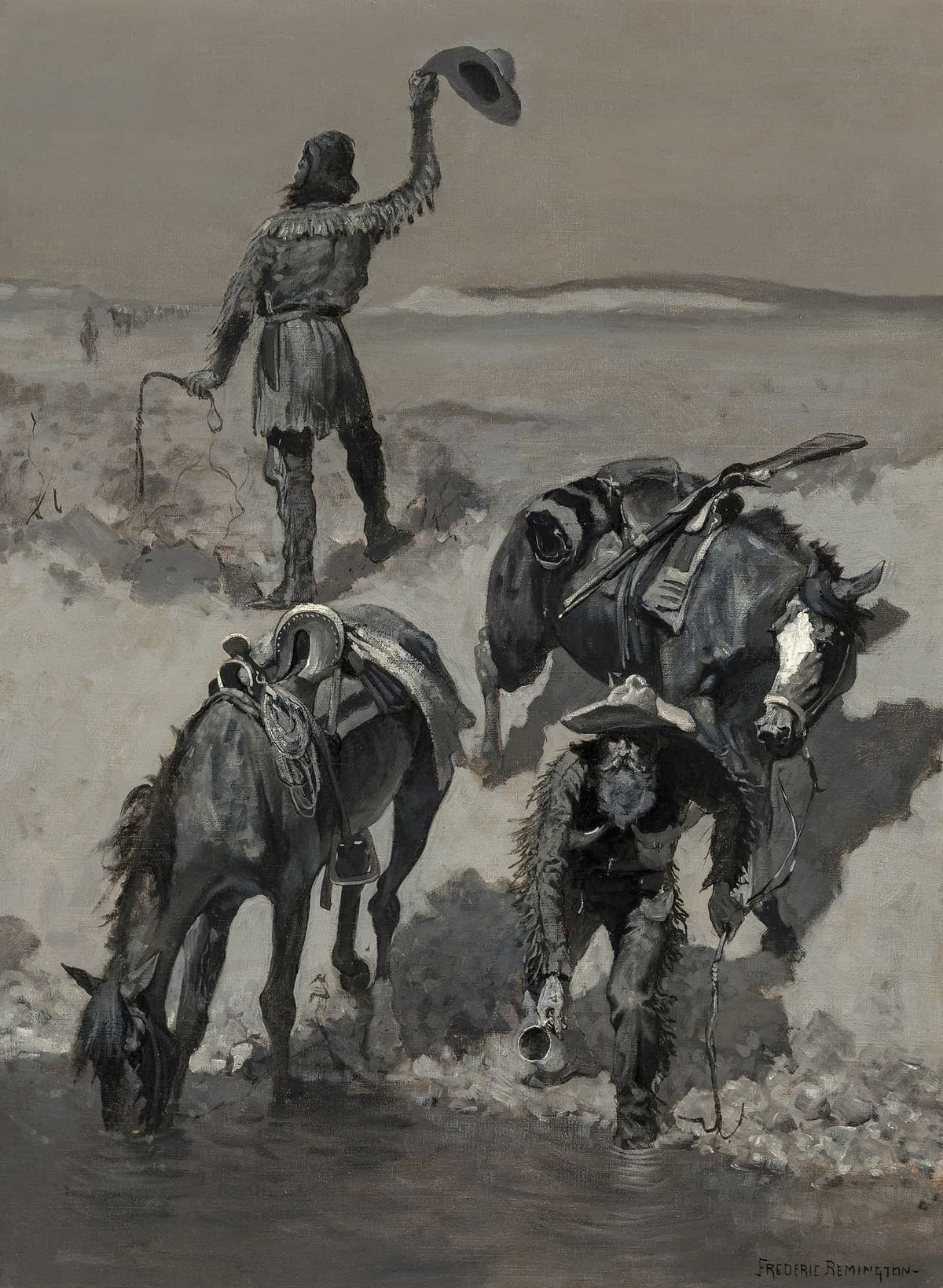 Water by Frederic Remington