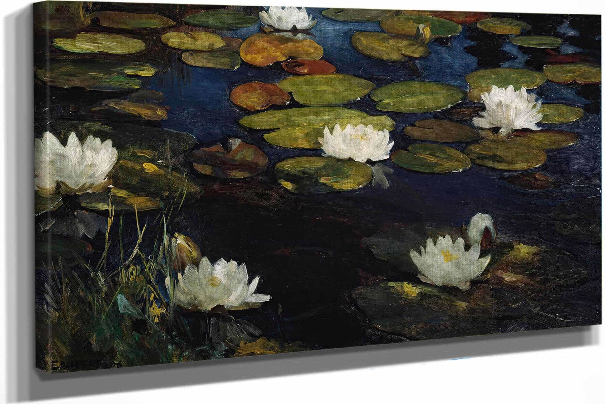 Water Lilies Study For The Youth And A Mermaid By Albert Edelfelt