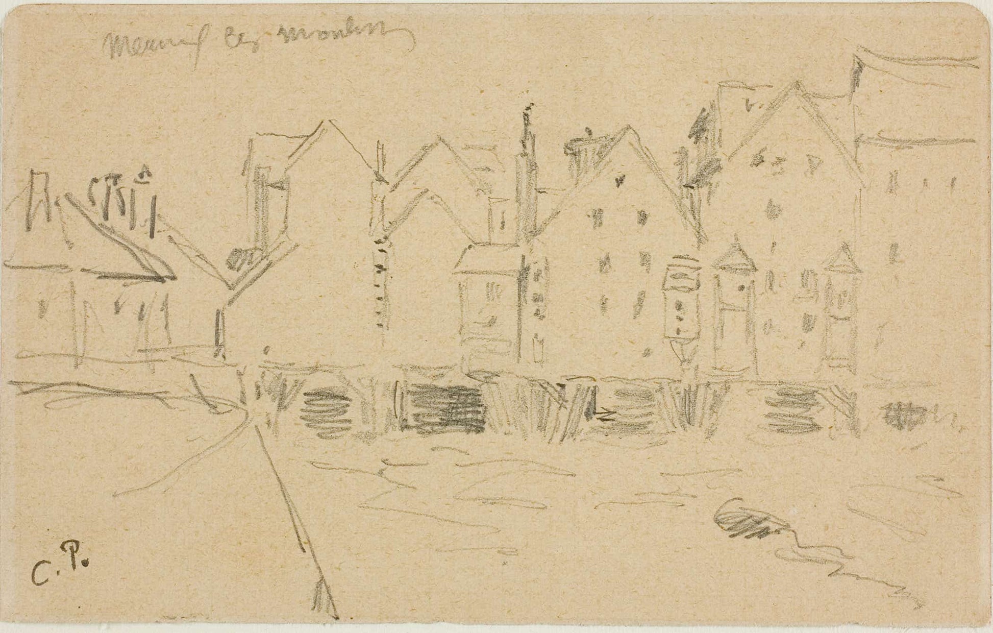 Water Mills In Meaux by Camille Pissarro