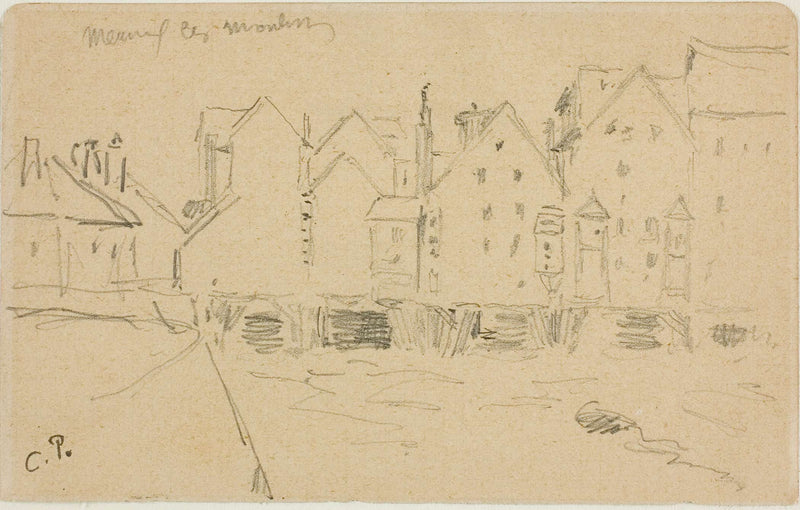 Water Mills In Meaux by Camille Pissarro