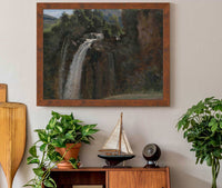 Waterfall At Terni by Jean Baptiste Camille Corot
