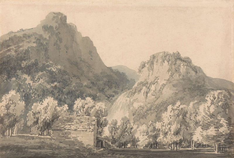 Waterfall Of Lodore Cumberland by Joseph Mallord William Turner