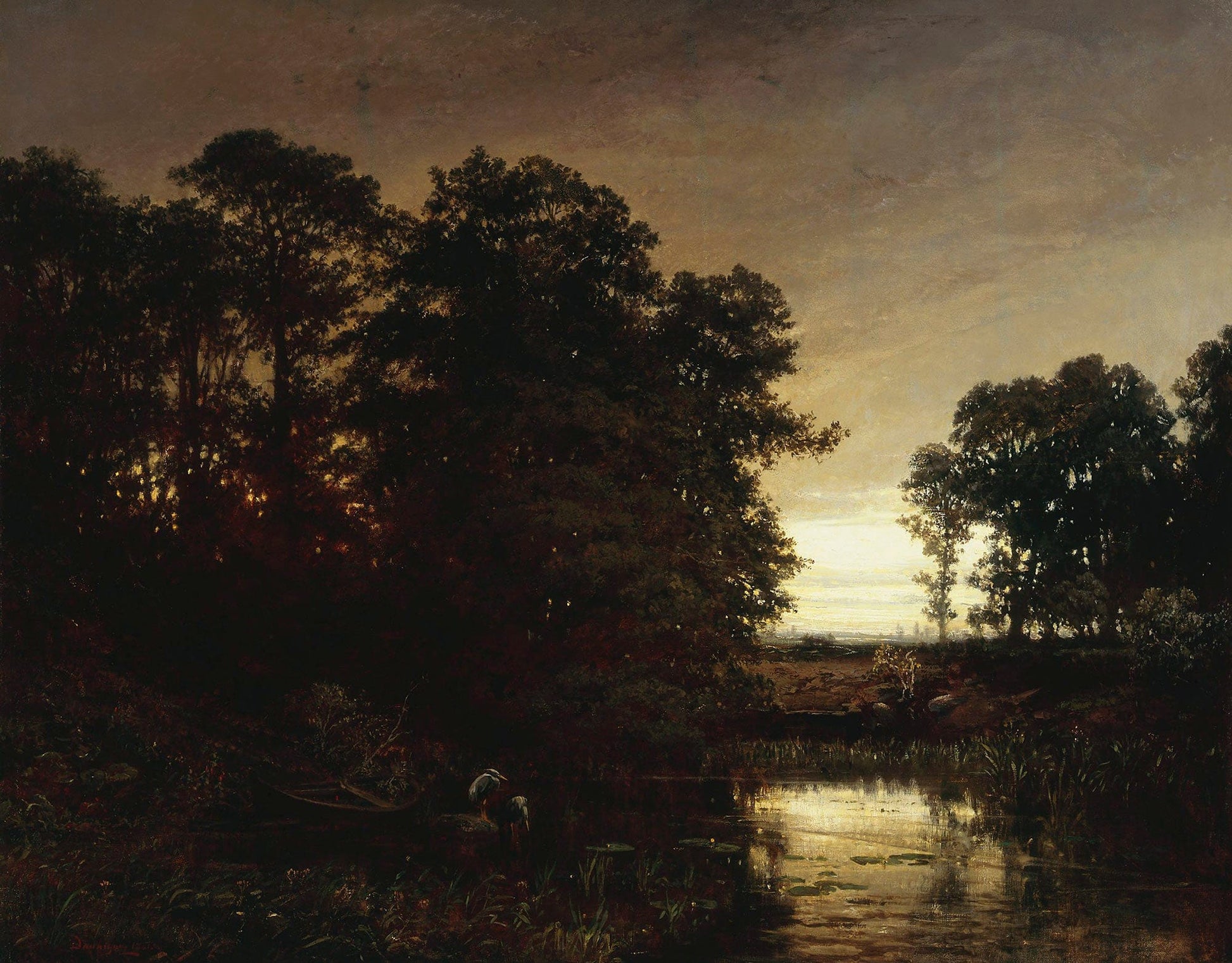 Waterside Landscape by Charles Francois Daubigny