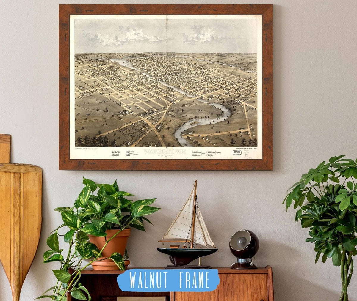 Watertown Jefferson Co Wisconsin 1867 State of Wisconsin