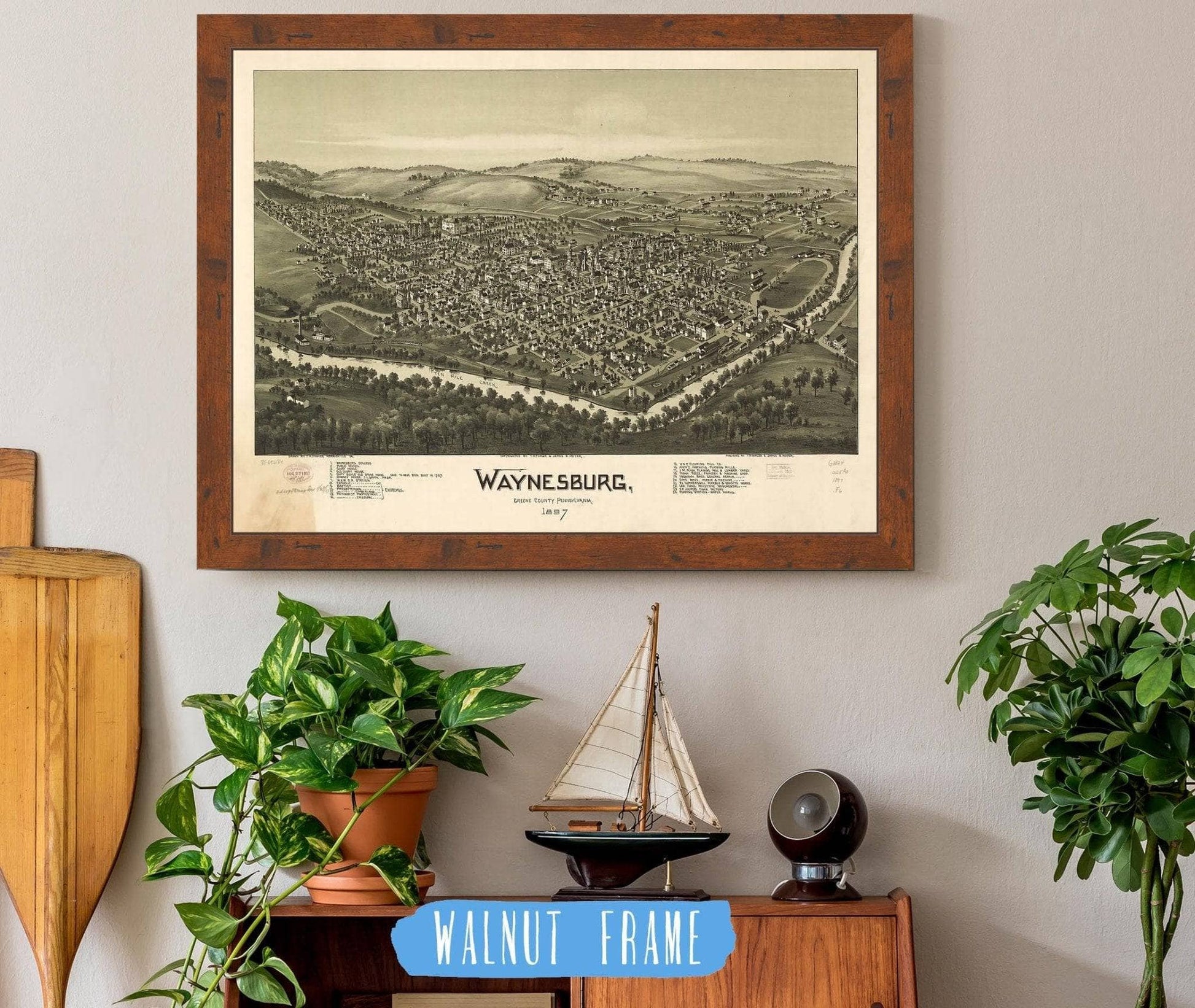 Waynesburg Greene County Pennsylvania 1897 State of Pennsylvania